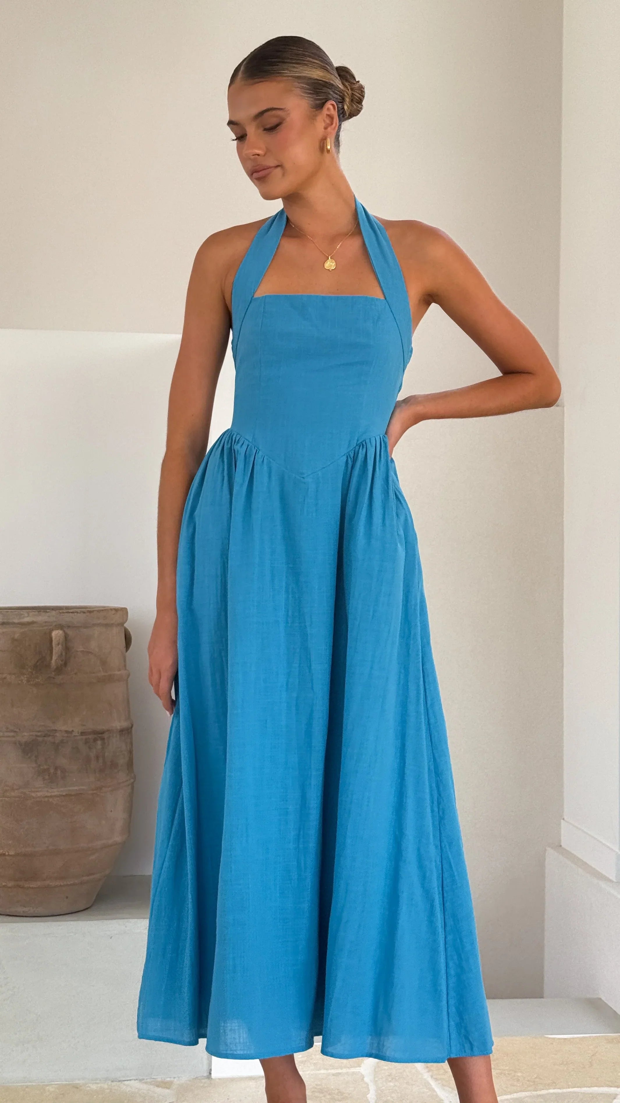 Caden Maxi Dress - Cobalt Blue